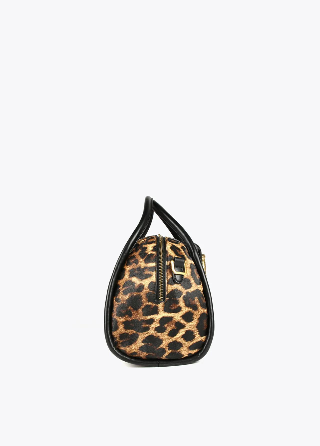 bowling_efecto_piel_animal_print_4.webp Lola Casademunt Animal Print | Bolsas De Viaje<Bowling efecto piel animal print MARRON-NEGRO