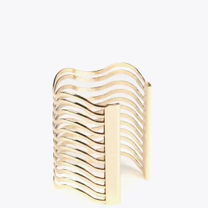 Lola Casademunt Bisuteria<Brazalete ancho DORADO