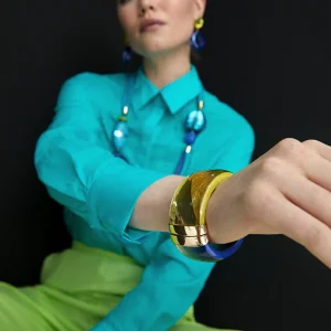 Lola Casademunt Bisuteria<Brazalete rígido colores LIMA
