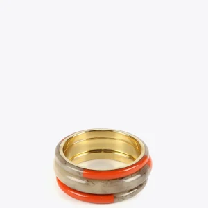 Lola Casademunt Bisuteria<Brazaletes bicolor MARRON-ROJO