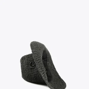 Lola Casademunt Accesorios | Baño<Bucket efecto ráfia y crochet NEGRO