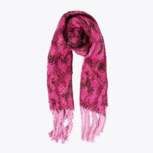 Lola Casademunt Animal Print | Otros Complementos<Bufanda animal print y flecos ROJO-ROSA