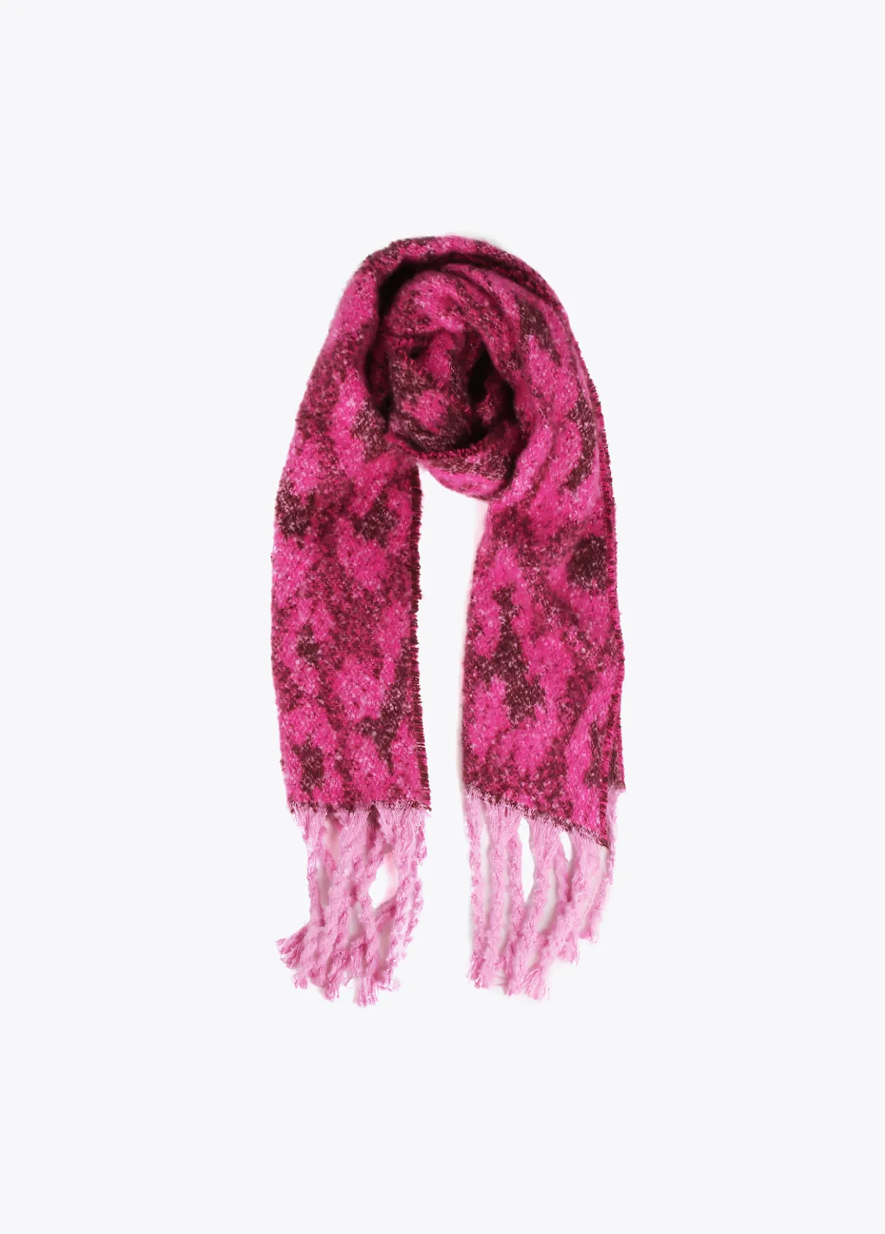 bufanda_animal_print_y_flecos_3-1.webp Lola Casademunt Animal Print | Otros Complementos<Bufanda animal print y flecos ROJO-ROSA