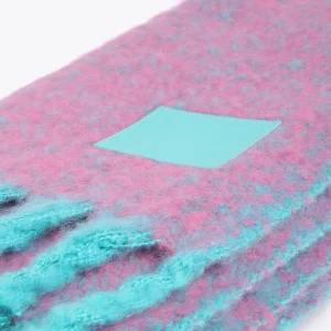 Lola Casademunt Bufandas Y Pañuelos<Bufanda bicolor con flecos LILA-VERDE