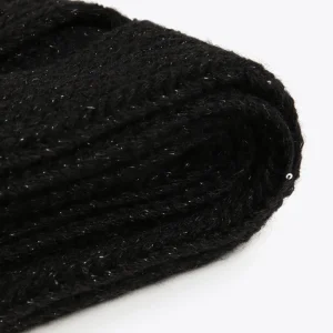 Lola Casademunt Gorros Sombreros Y Guantes<Bufanda con mini lentejuelas NEGRO