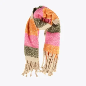 Lola Casademunt Bufandas Y Pañuelos<Bufanda rayas ROSA-MULTICOLOR