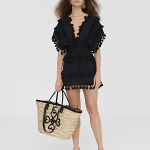 Lola Casademunt Baño<Caftan corto NEGRO