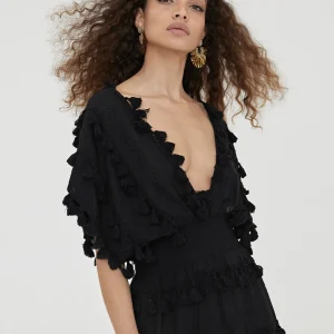 Lola Casademunt Baño<Caftan corto NEGRO