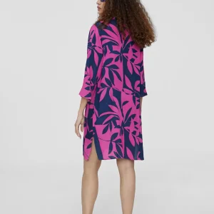 Lola Casademunt Baño<Caftan corto estampado ROJO-ROSA