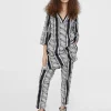 Lola Casademunt Camisas Y Blusas | Baño<Caftán camisero estampado étnico NEGRO-BLANCO