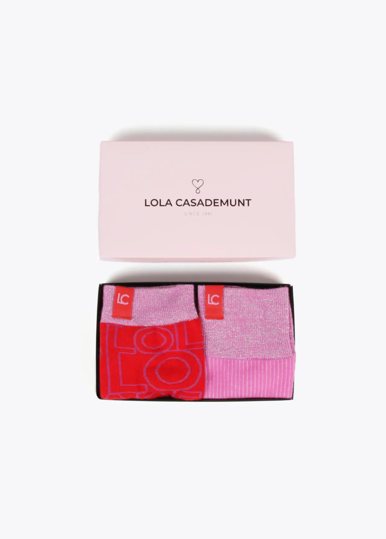 caja_pack_calcetines_0.webp Lola Casademunt Otros Complementos<Caja pack calcetines ROSA-ROJO