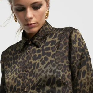 Lola Casademunt Animal Print | Camisas Y Blusas<Camisa animal print NEGRO-VERDE