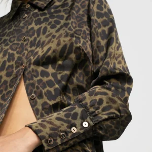 Lola Casademunt Animal Print | Camisas Y Blusas<Camisa animal print NEGRO-VERDE