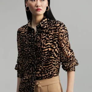 Lola Casademunt Animal Print | Camisas Y Blusas<Camisa animal print MARRON-NEGRO