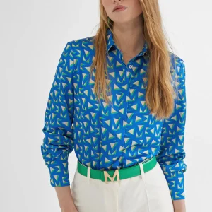 Lola Casademunt Camisas Y Blusas<Camisa azul estamapada ROJO