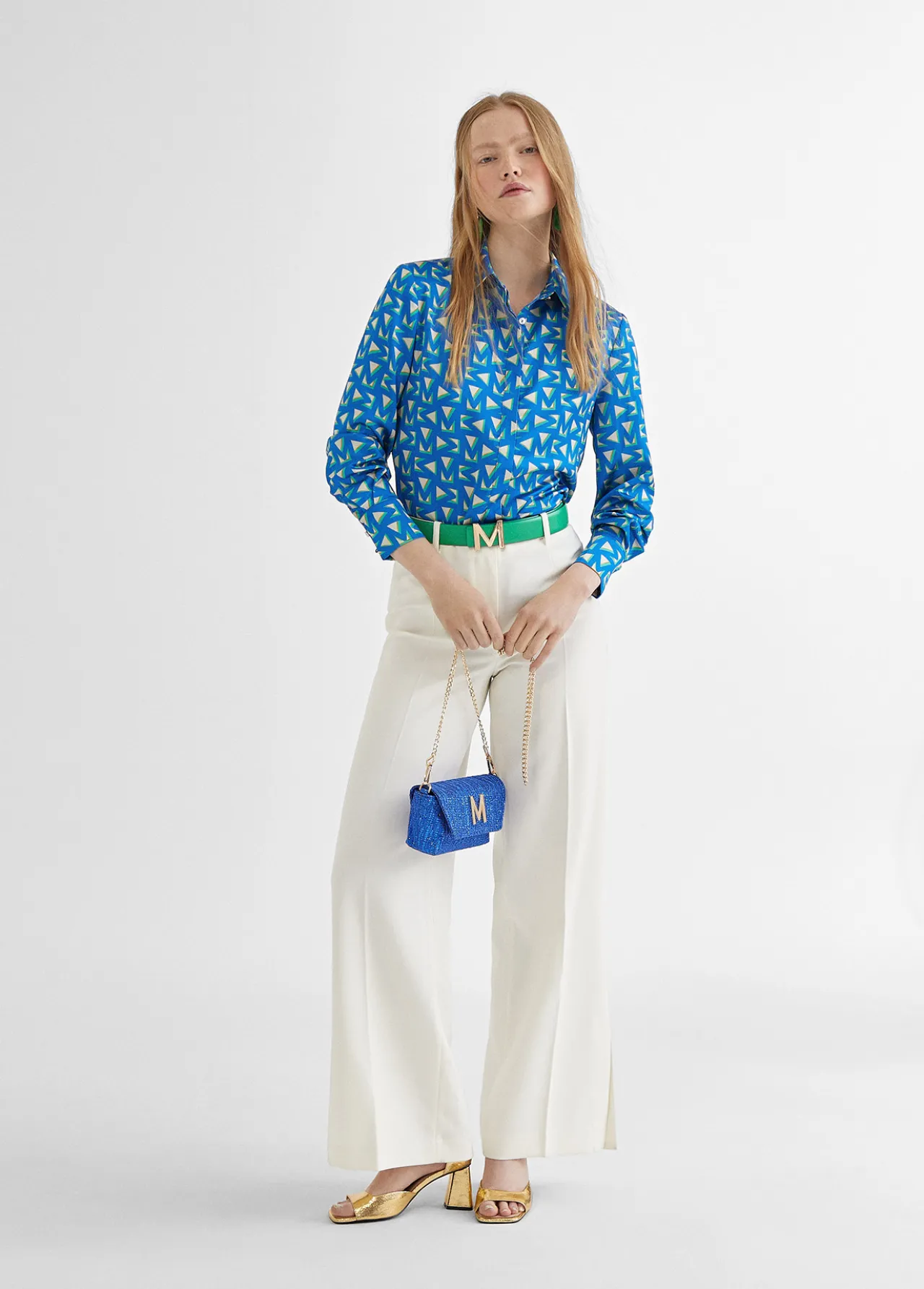 camisa_azul_estamapada_1.webp Lola Casademunt Camisas Y Blusas<Camisa azul estamapada ROJO