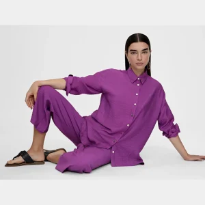 Lola Casademunt Camisas Y Blusas<Camisa basica manga larga LILA