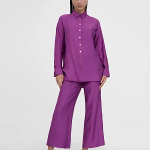 Lola Casademunt Camisas Y Blusas<Camisa basica manga larga LILA