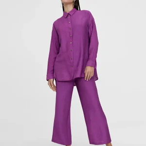 Lola Casademunt Camisas Y Blusas<Camisa basica manga larga LILA