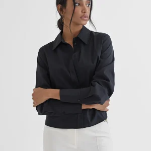 Lola Casademunt Camisas Y Blusas<Camisa bordado fantasía NEGRO-METAL