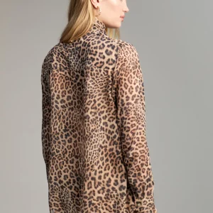 Lola Casademunt Animal Print | Camisas Y Blusas<Camisa con lazada MARRON-NEGRO