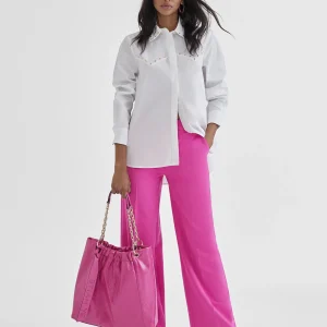 Lola Casademunt Camisas Y Blusas<Camisa con tachas BLANCO