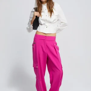 Lola Casademunt Camisas Y Blusas<Camisa cropped BLANCO