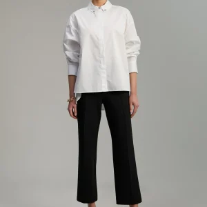 Lola Casademunt Camisas Y Blusas<Camisa detalle joya BLANCO