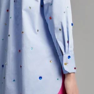 Lola Casademunt Camisas Y Blusas<Camisa detalle joyas CELESTE