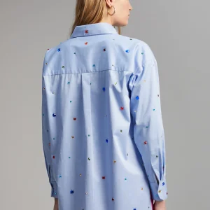 Lola Casademunt Camisas Y Blusas<Camisa detalle joyas CELESTE