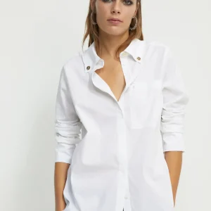 Lola Casademunt Camisas Y Blusas<Camisa detalle logo BLANCO