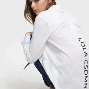 Lola Casademunt Camisas Y Blusas<Camisa detalle logo BLANCO