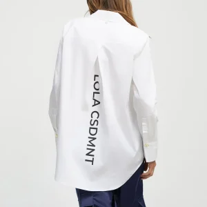 Lola Casademunt Camisas Y Blusas<Camisa detalle logo BLANCO