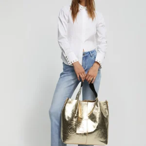 Lola Casademunt Camisas Y Blusas<Camisa detalle tachas BLANCO