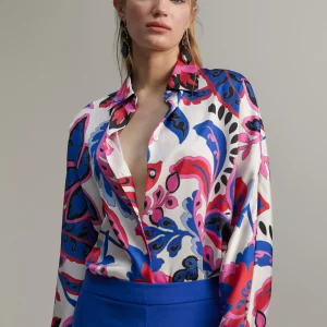 Lola Casademunt Camisas Y Blusas<Camisa estampada paisley ROSA-MULTICOLOR