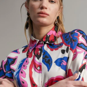 Lola Casademunt Camisas Y Blusas<Camisa estampada paisley ROSA-MULTICOLOR