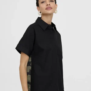 Lola Casademunt Camisas Y Blusas<Camisa estampado espalda NEGRO-VERDE