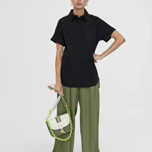 Lola Casademunt Camisas Y Blusas<Camisa estampado espalda NEGRO-VERDE