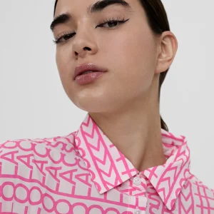 Lola Casademunt Camisas Y Blusas<Camisa logomanía AZULELECTRICO