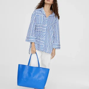 Lola Casademunt Camisas Y Blusas<Camisa logomania AZULELECTRICO