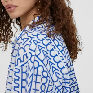 Lola Casademunt Camisas Y Blusas<Camisa logomania AZULELECTRICO