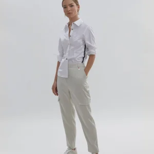 Lola Casademunt Camisas Y Blusas<Camisa logotipada detalle cinta | COLECCIÓN LOLA | Lola Casademunt BLANCO
