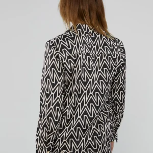Lola Casademunt Camisas Y Blusas<Camisa monograma M NEGRO-CRUDO