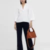 Lola Casademunt Camisas Y Blusas<Camisa pico manga acampanada BLANCO