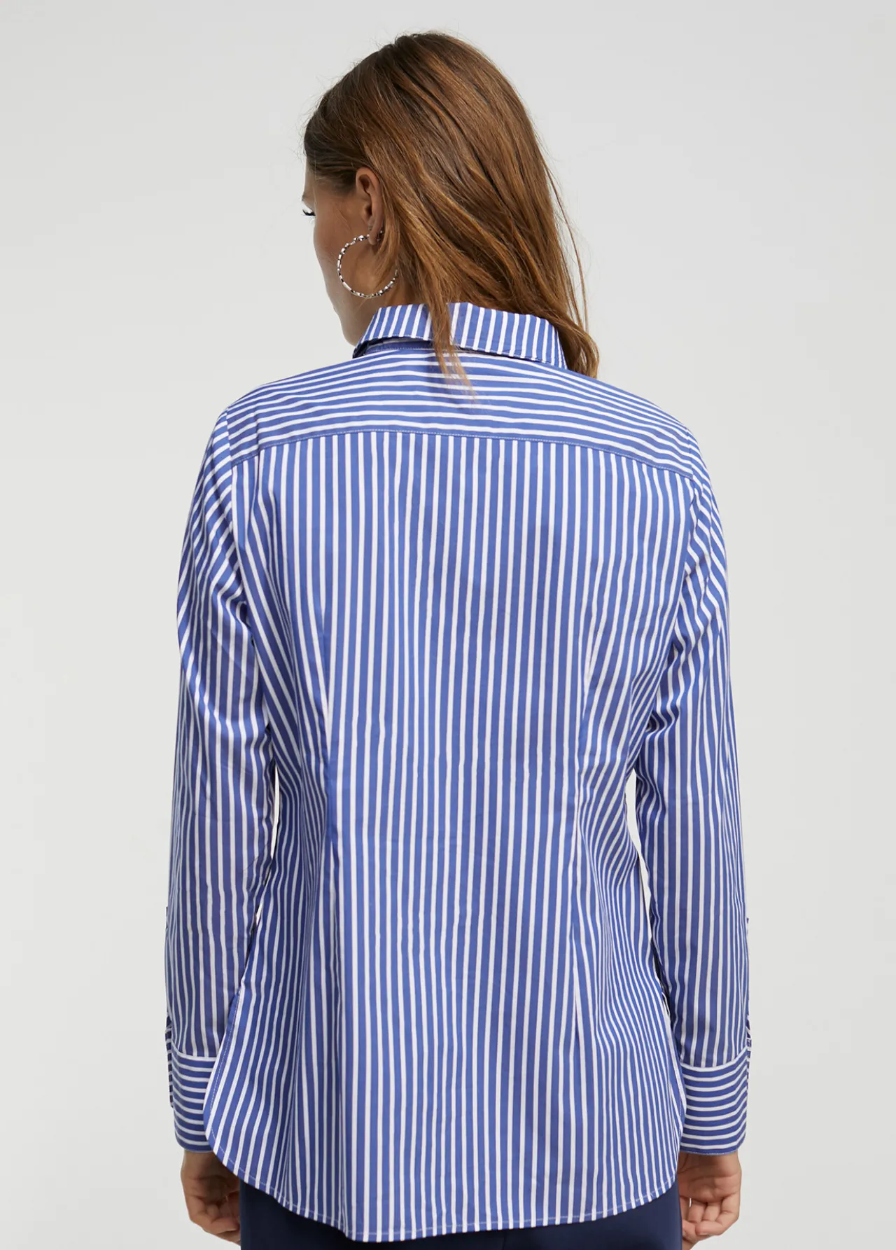 camisa_rayas_logo_4.webp Lola Casademunt Camisas Y Blusas<Camisa rayas logo AZUL-BLANCO