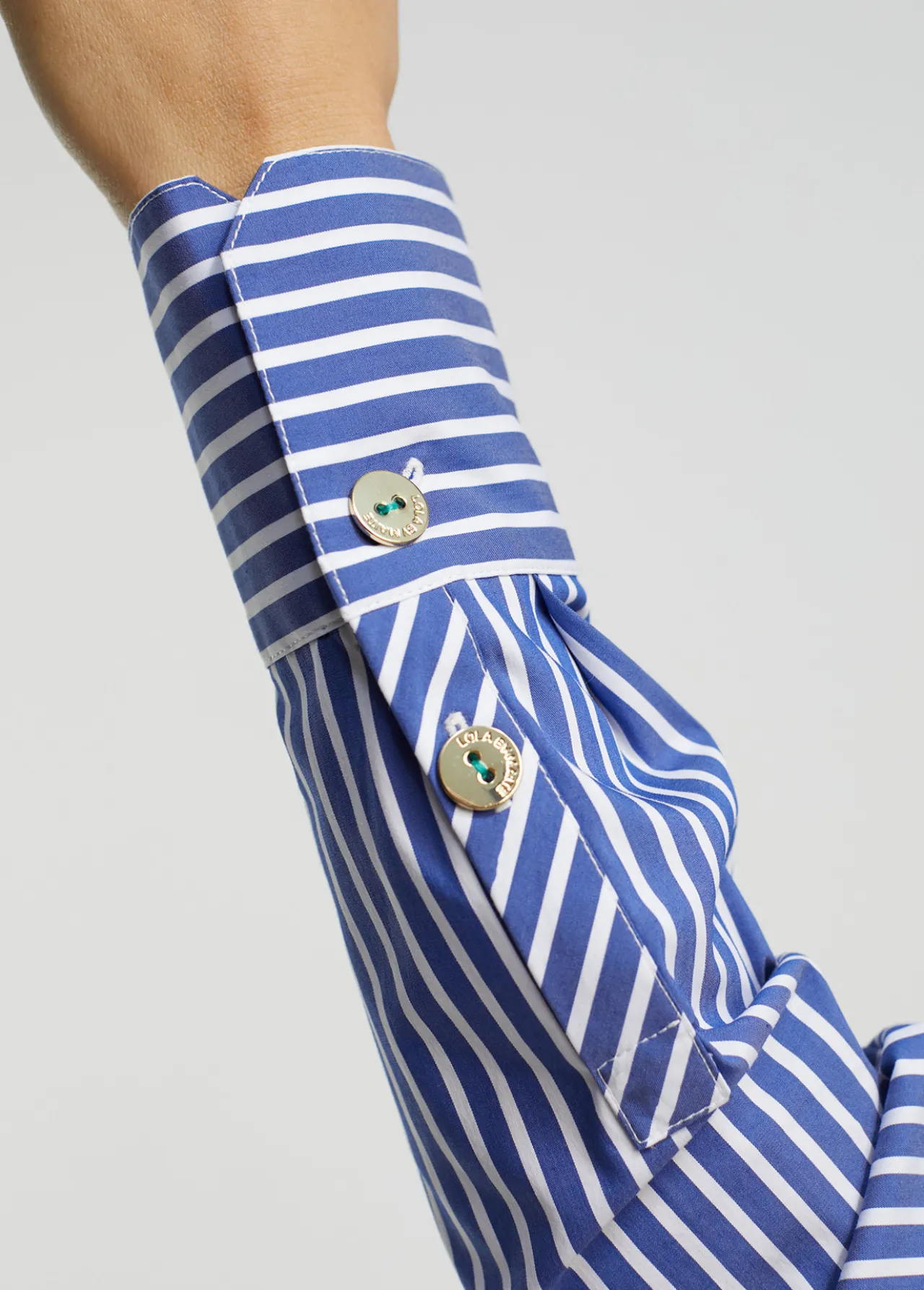 camisa_rayas_logo_6.webp Lola Casademunt Camisas Y Blusas<Camisa rayas logo AZUL-BLANCO