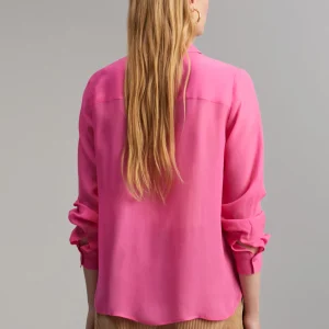 Lola Casademunt Camisas Y Blusas<Camisa transparencia bolsillos ROSA