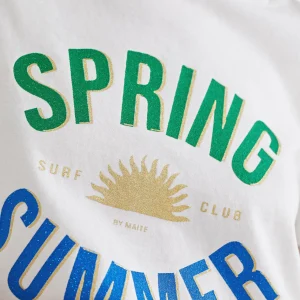Lola Casademunt Camisetas Y Tops<Camiseta básica summer BLANCO-ROJO