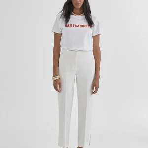 Lola Casademunt Camisetas Y Tops<Camiseta city rojo BLANCO-ROJO