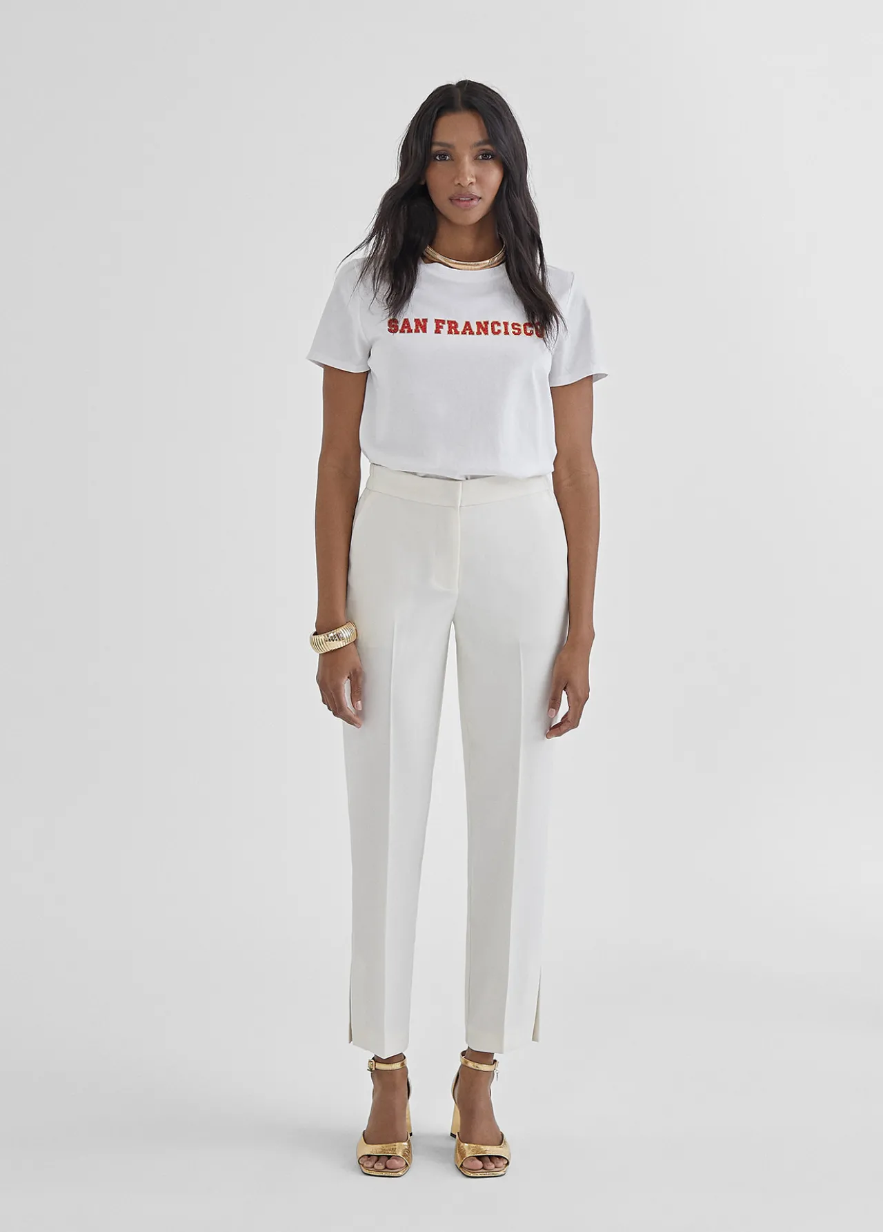 camiseta_city_rojo_4.webp Lola Casademunt Camisetas Y Tops<Camiseta city rojo BLANCO-ROJO